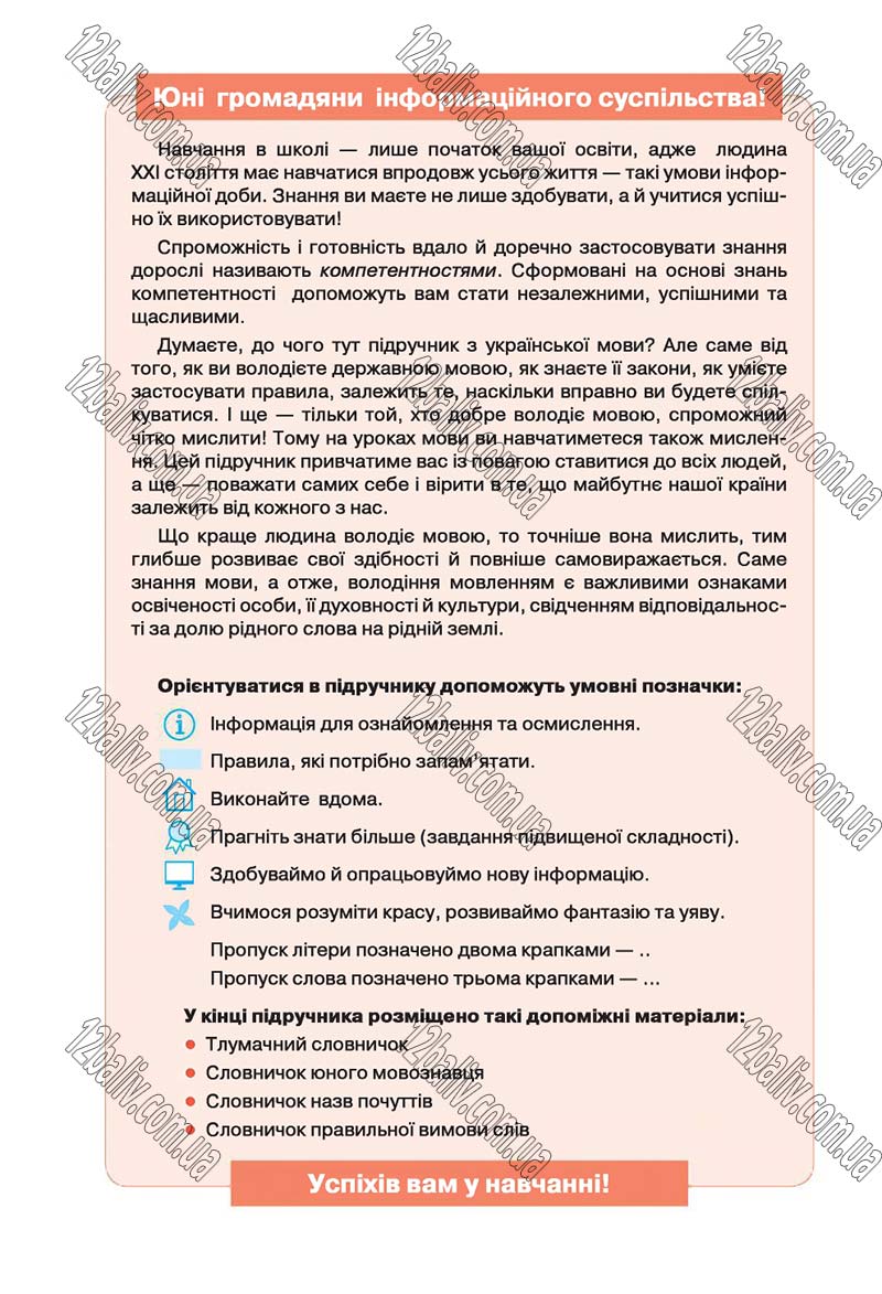 Сторінка 4 - Скачати підручник 5 клас Українська мова Глазова 2018 рік (НОВА ПРОГРАМА)