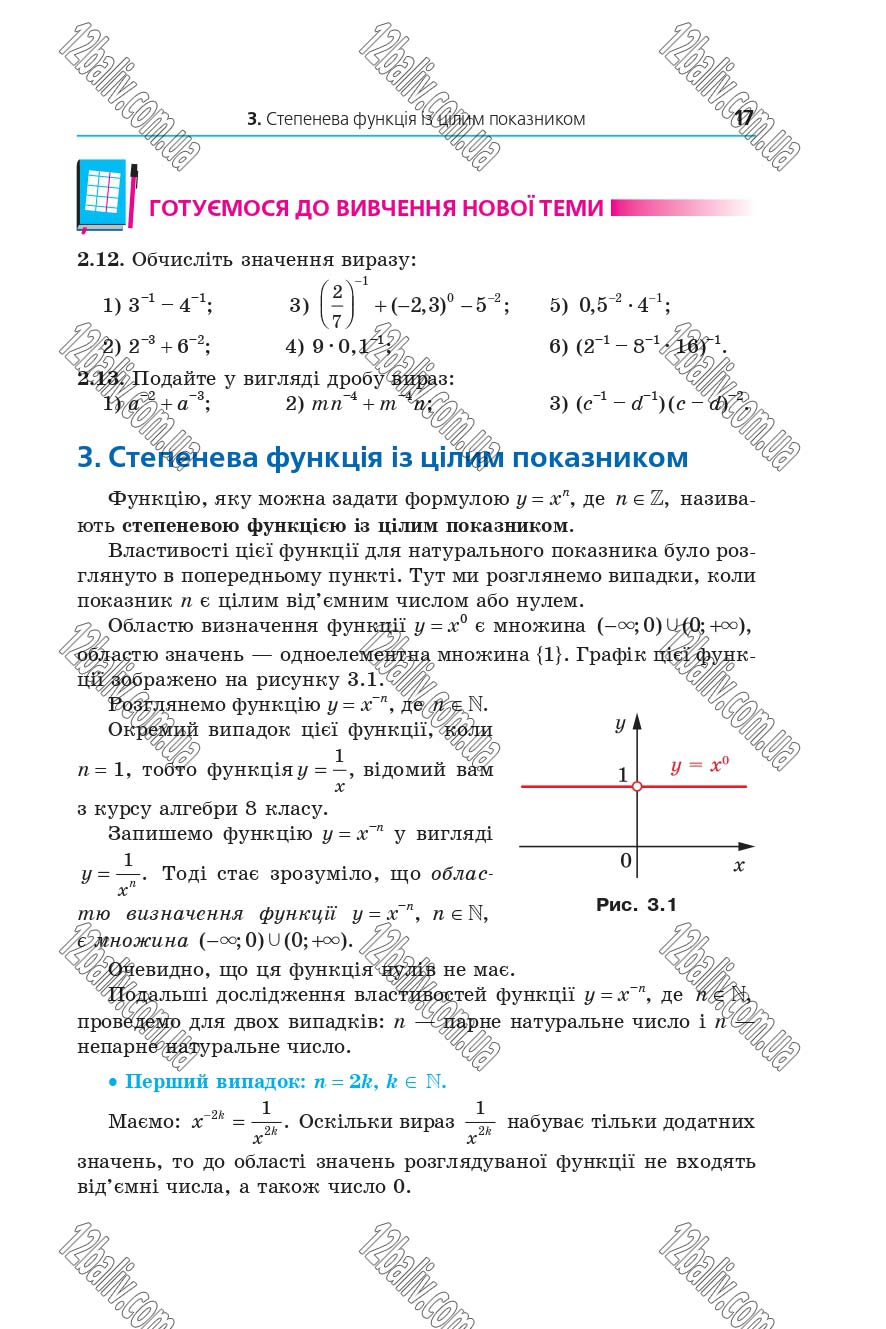 Сторінка 17 - Підручник 10 клас Математика Мерзляк 2018 - рівень стандарту