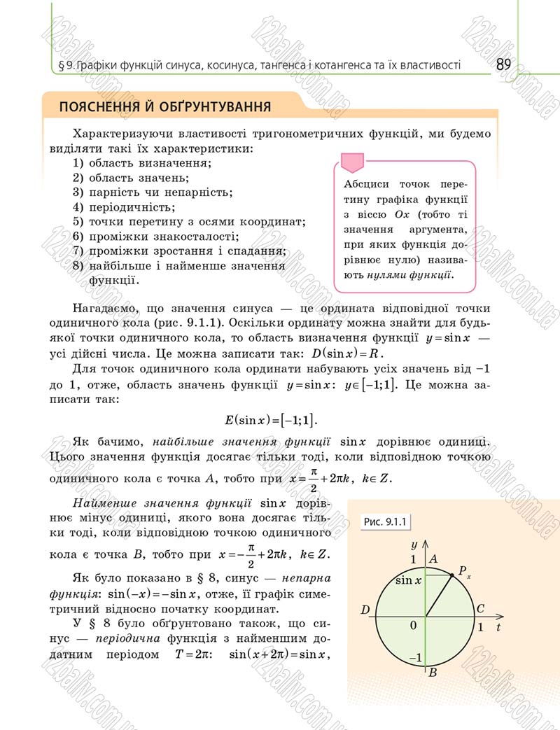 Сторінка 89 - Підручник 10 клас Математика Нелін 2018
