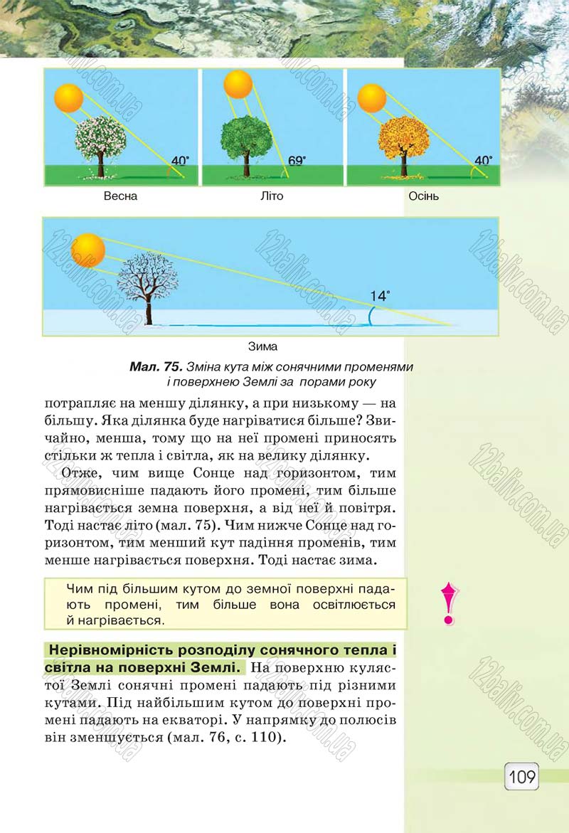 Сторінка 109 - Підручник 5 клас Природознавство Ярошенко 2018