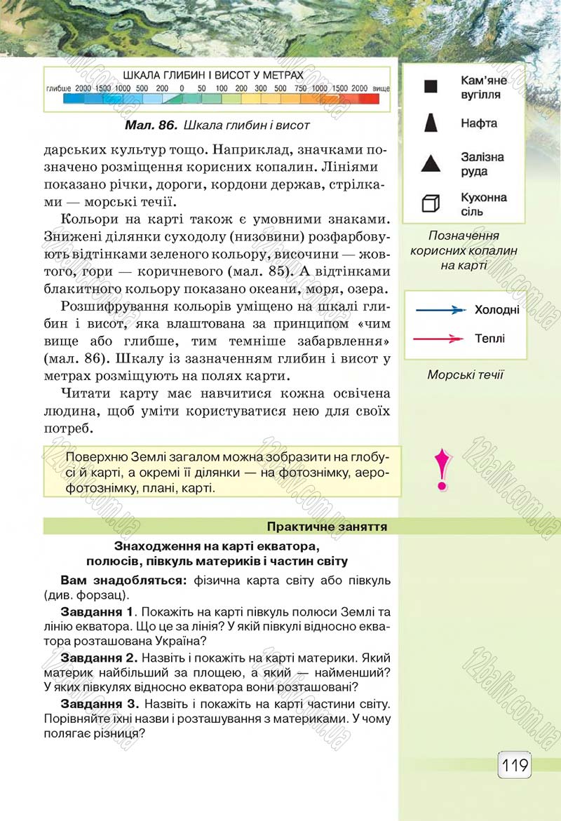 Сторінка 119 - Підручник 5 клас Природознавство Ярошенко 2018