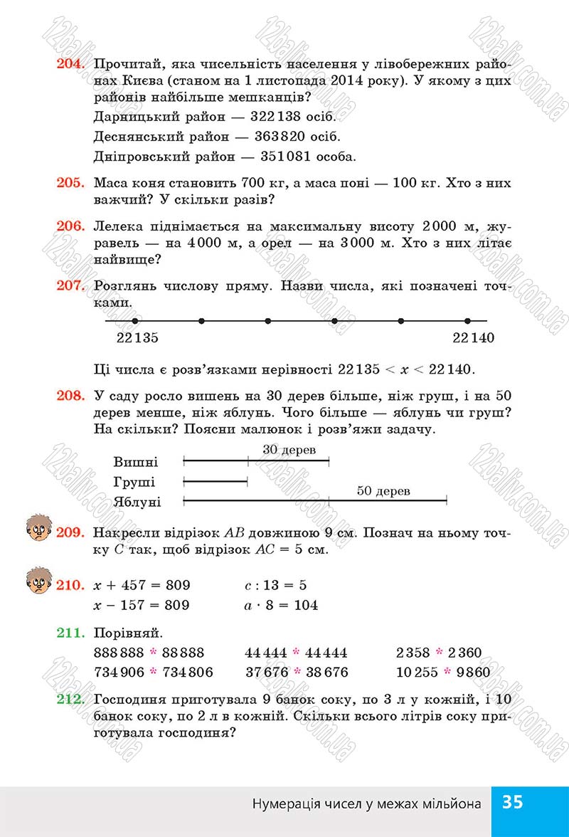Сторінка 35 - Підручник (учебник) Математика 4 клас Н. П. Листопад 2015 - скачати