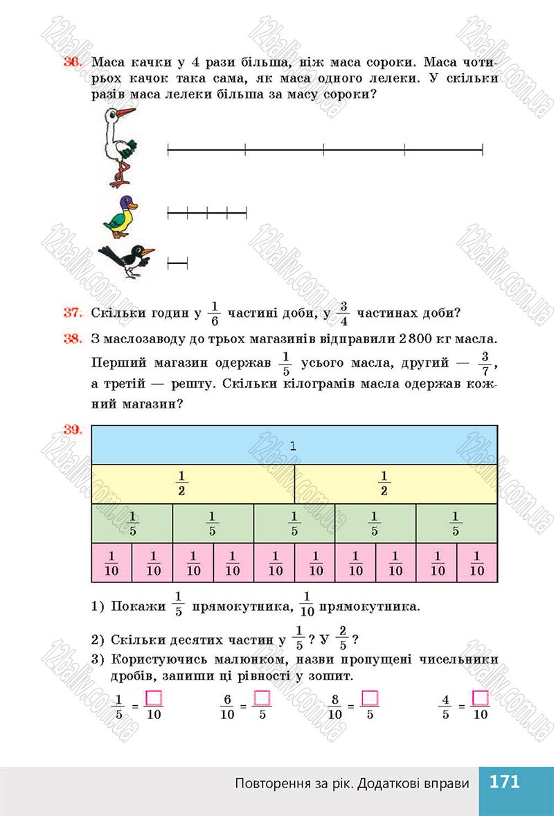 Сторінка 171 - Підручник (учебник) Математика 4 клас Н. П. Листопад 2015 - скачати