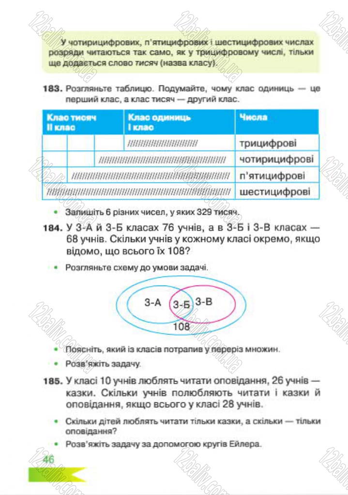 Сторінка 46 - Підручник Математика 4 клас Л.Ф. Шостак 2015 - скачати