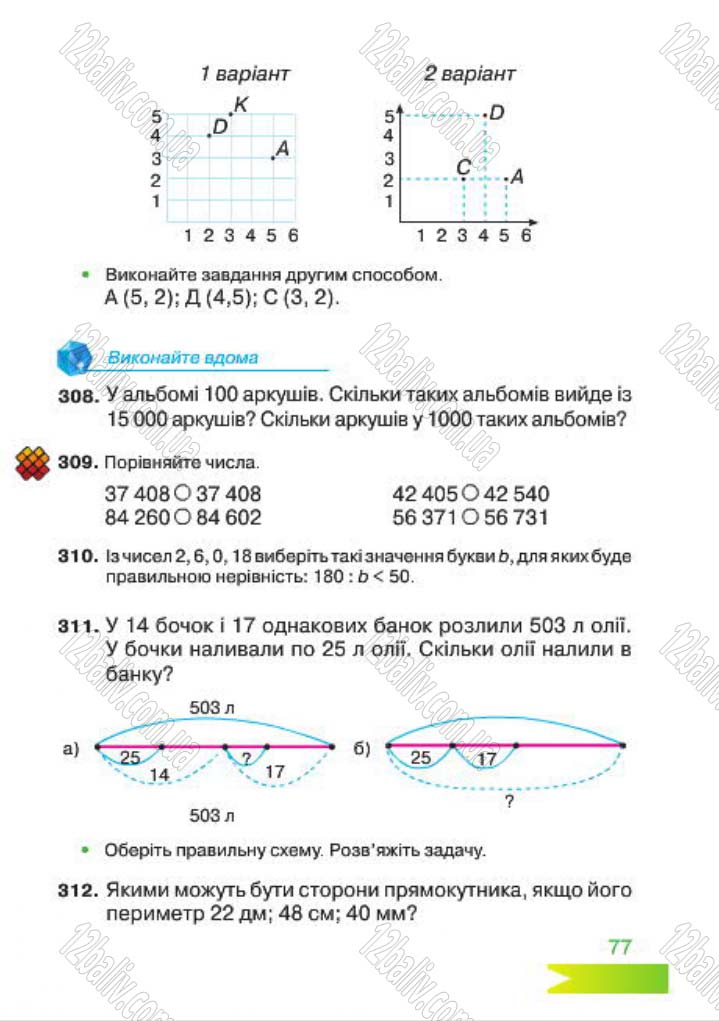 Сторінка 77 - Підручник Математика 4 клас Л.Ф. Шостак 2015 - скачати