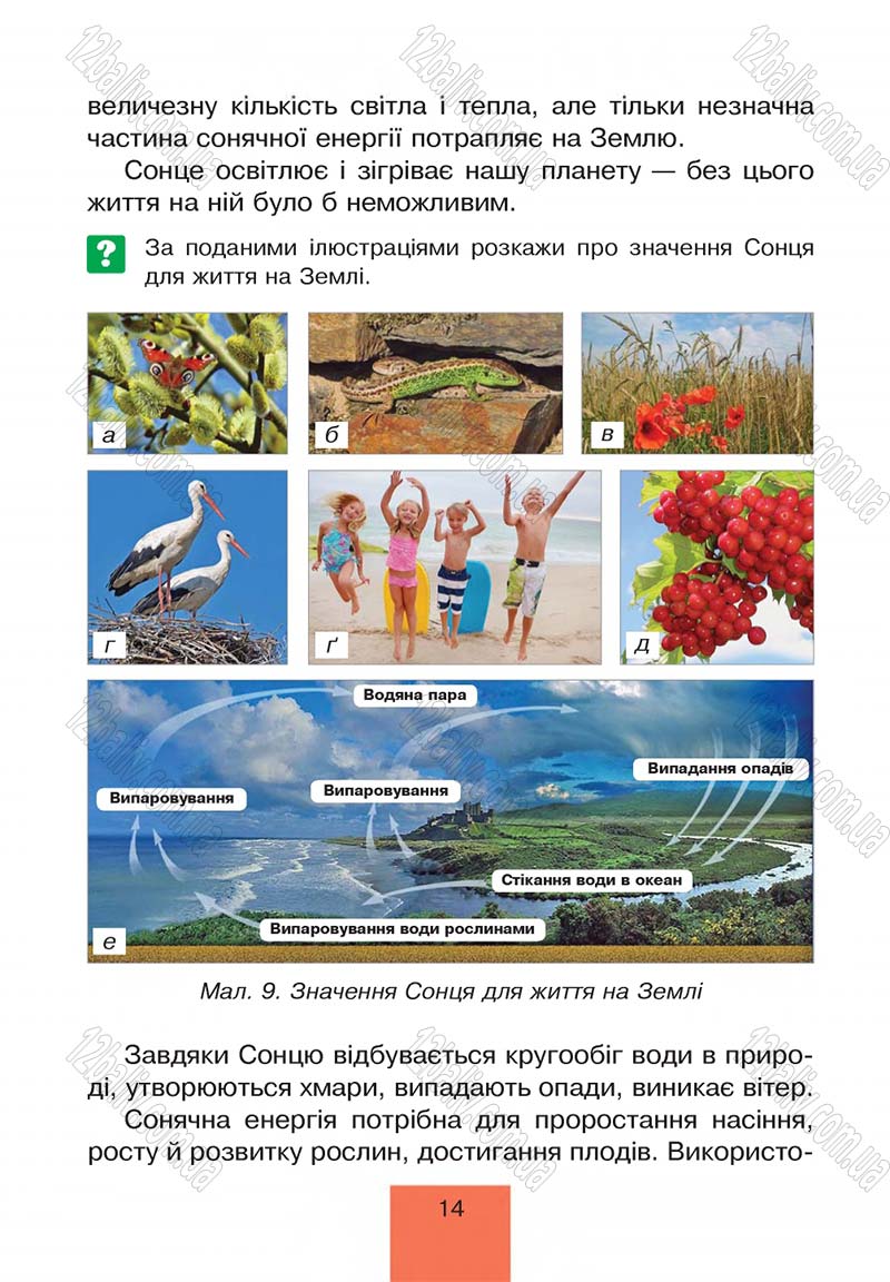 Сторінка 14 - Підручник Природознавство 4 клас Т.В. Гладюк, М.М. Гладюк 2015