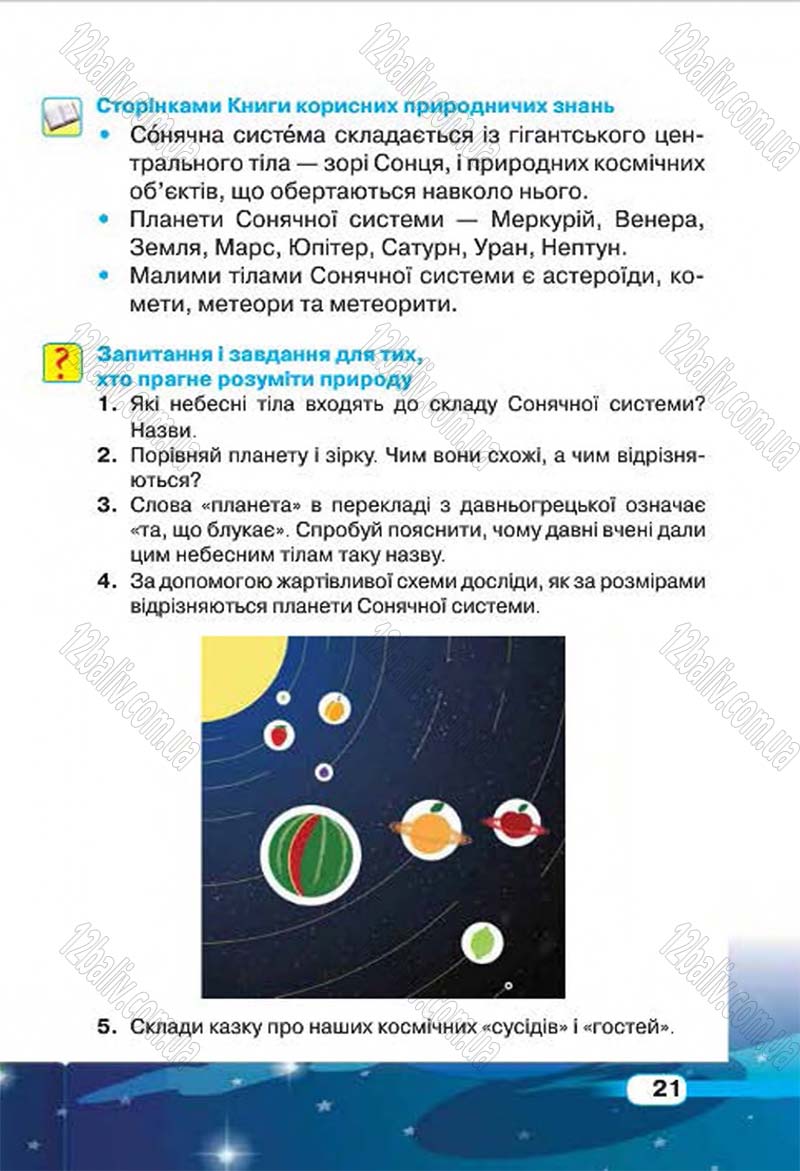 Сторінка 21 - Підручник Природознавство 4 клас І.В. Грущинська 2015