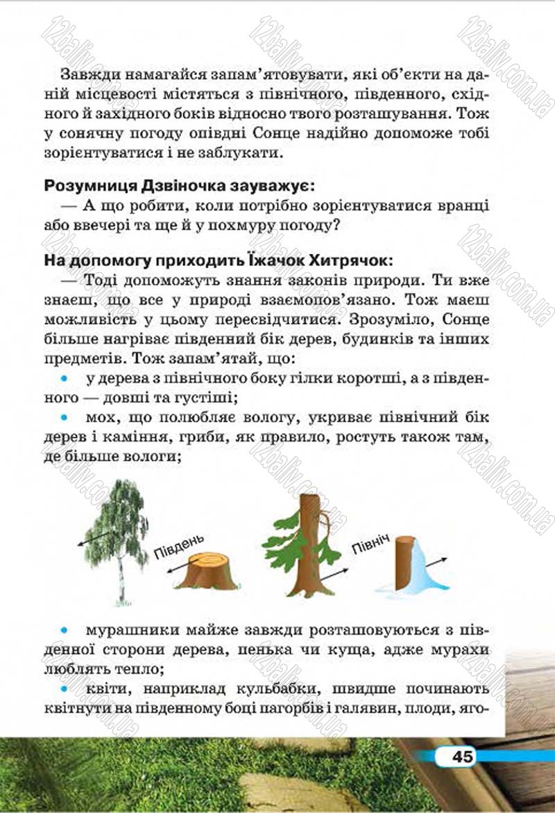 Сторінка 45 - Підручник Природознавство 4 клас І.В. Грущинська 2015