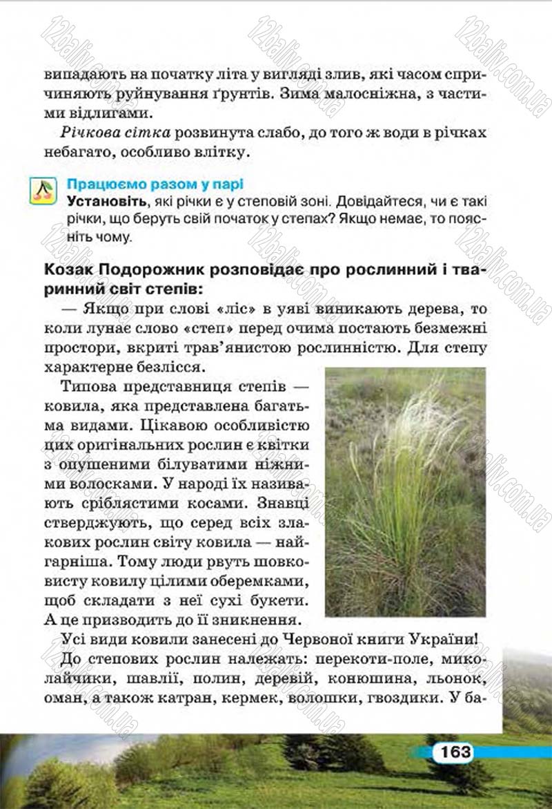 Сторінка 163 - Підручник Природознавство 4 клас І.В. Грущинська 2015