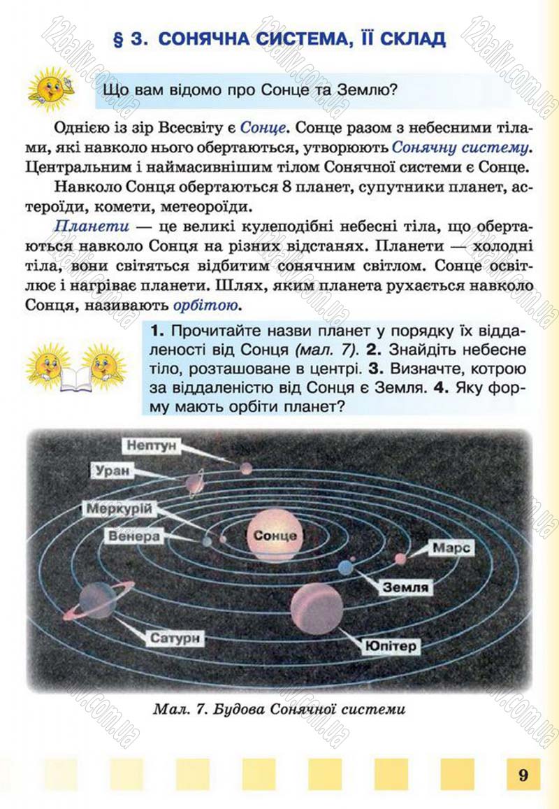 Сторінка 9 - Підручник Природознавство 4 клас І.І. Жаркова, Л.А. Мечник 2015