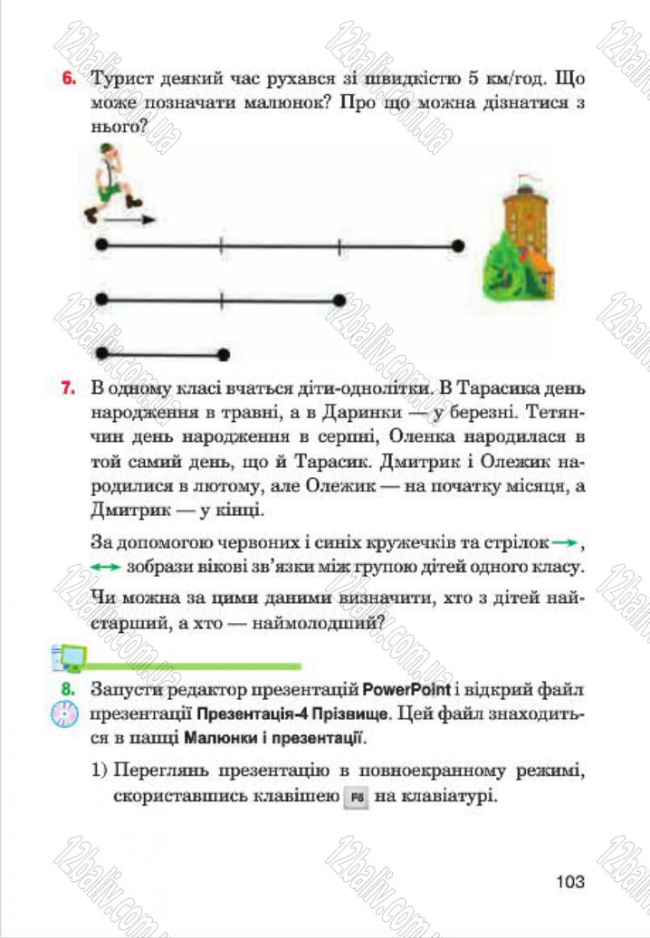 Сторінка 103 - Підручник Інформатика 4 клас М.М. Левшин, Є.О. Лодатко, В.В. Камишин 2015