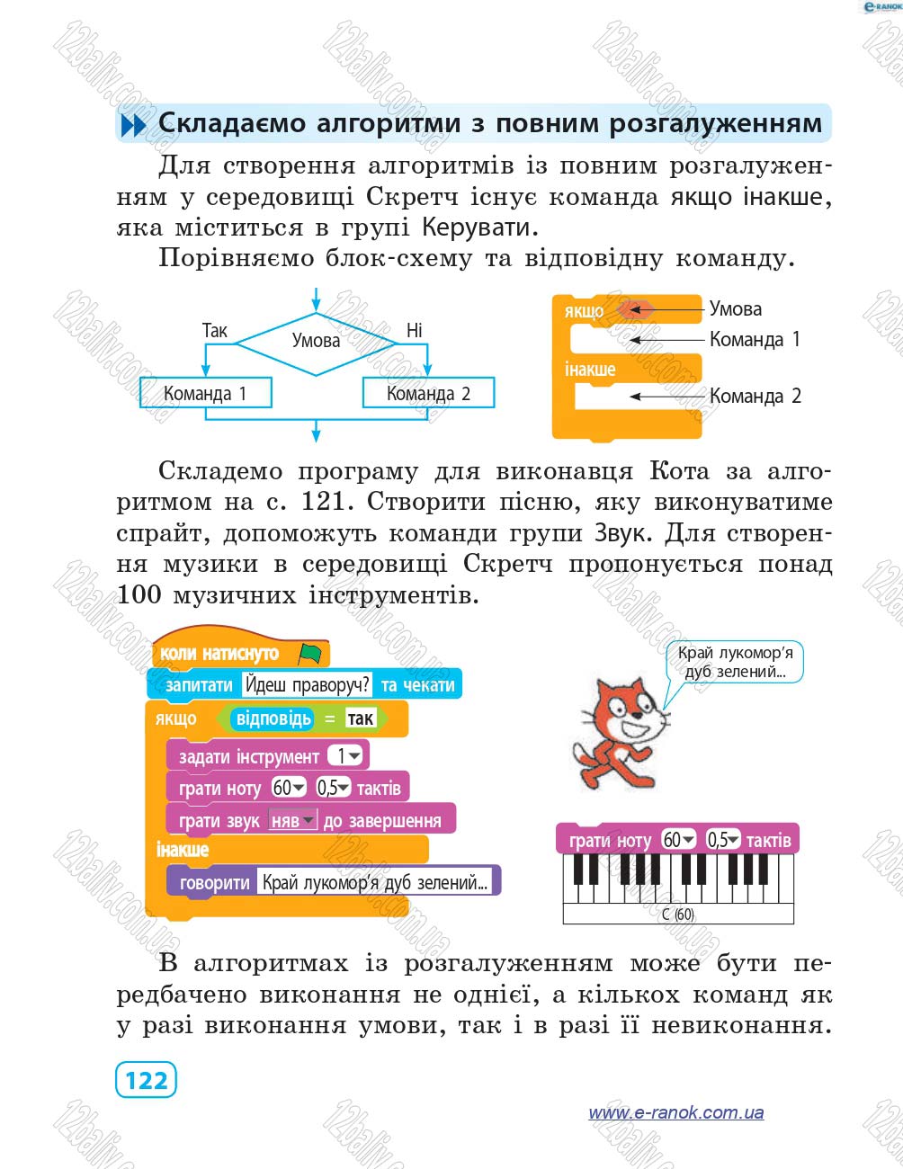 Сторінка 122 - Підручник Інформатика 4 клас М.М. Корнієнко, С.М. Крамаровська, І.Т. Зарецька 2015