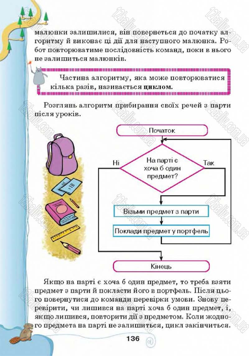 Сторінка 136 - Підручник Учебник Інформатика 4 клас Г.В. Ломаковська, Г.О. Проценко, Й.Я. Ривкінд 2015
