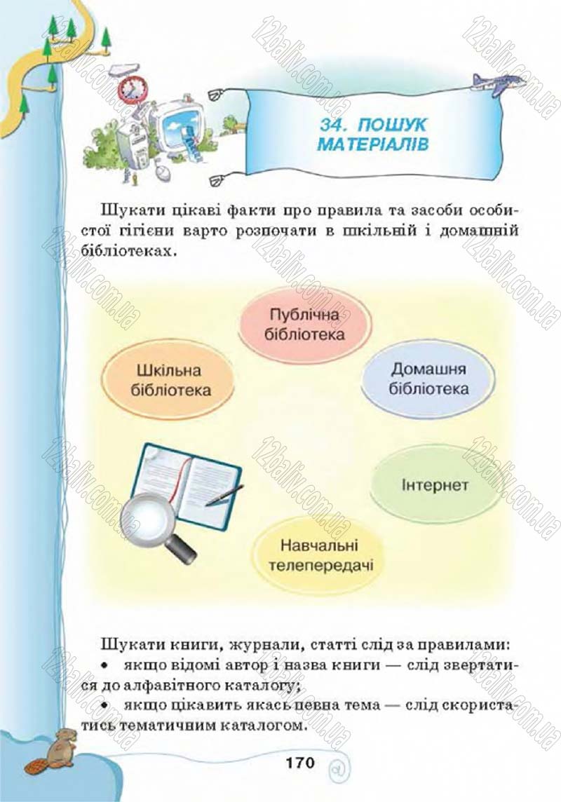 Сторінка 170 - Підручник Учебник Інформатика 4 клас Г.В. Ломаковська, Г.О. Проценко, Й.Я. Ривкінд 2015