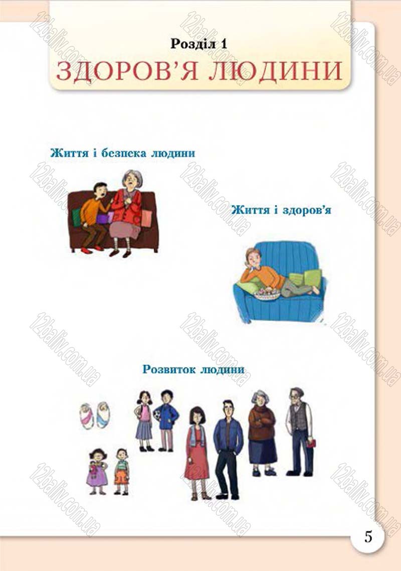 Сторінка 5 - Підручник Основи здоров'я 4 клас І.Д. Бех, Т.В. Воронцова, В.С. Пономаренко, С.В. Страшко 2015