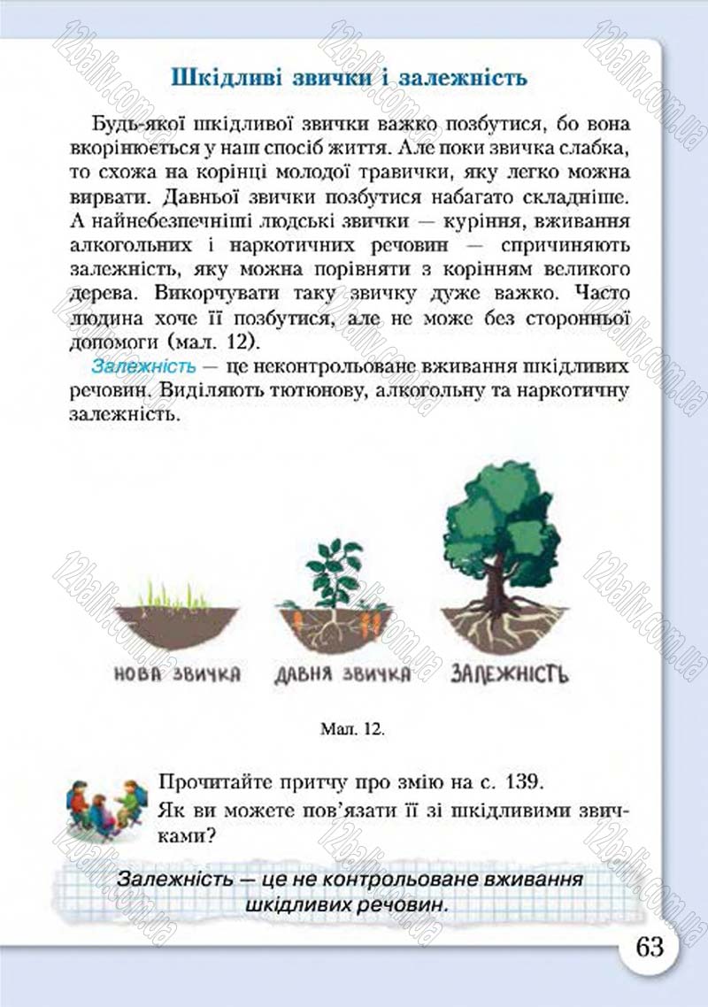 Сторінка 63 - Підручник Основи здоров'я 4 клас І.Д. Бех, Т.В. Воронцова, В.С. Пономаренко, С.В. Страшко 2015