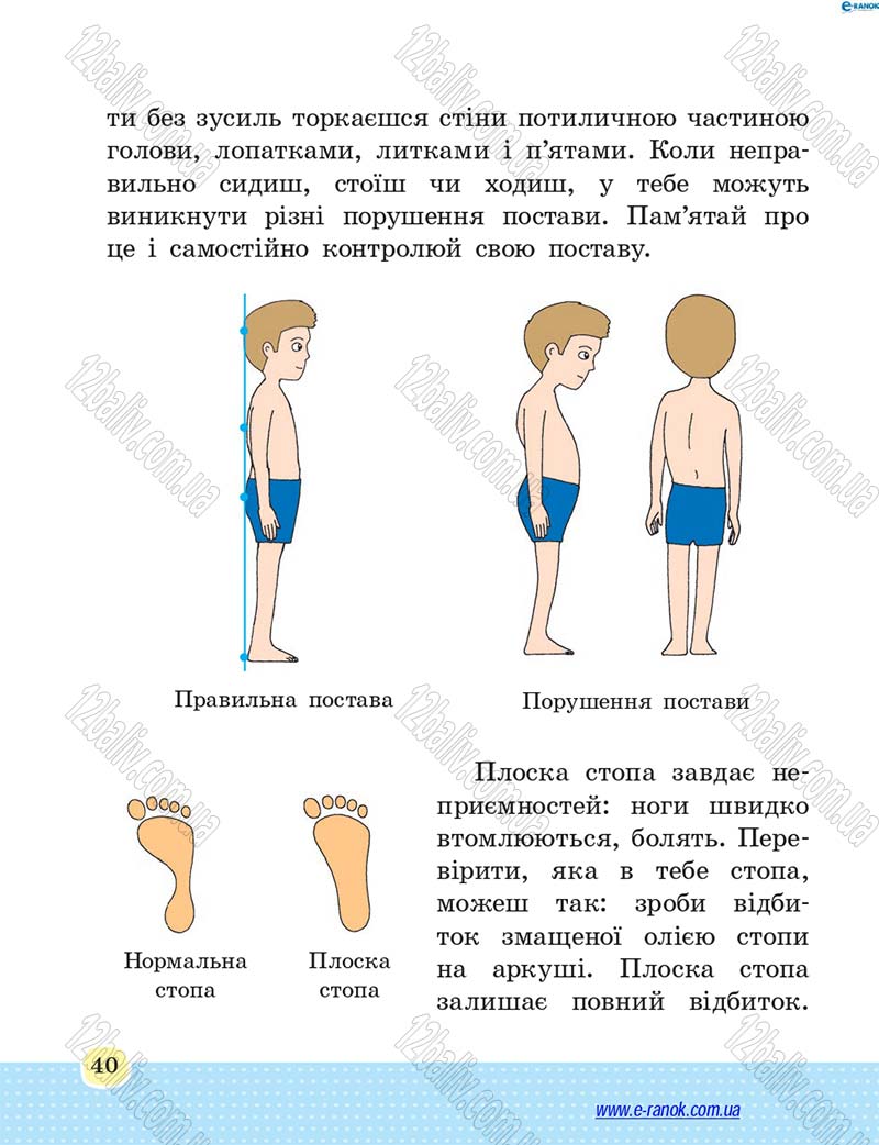 Сторінка 40 - Підручник Основи здоров'я 4 клас Т.Є. Бойченко, Н.С. Коваль 2015