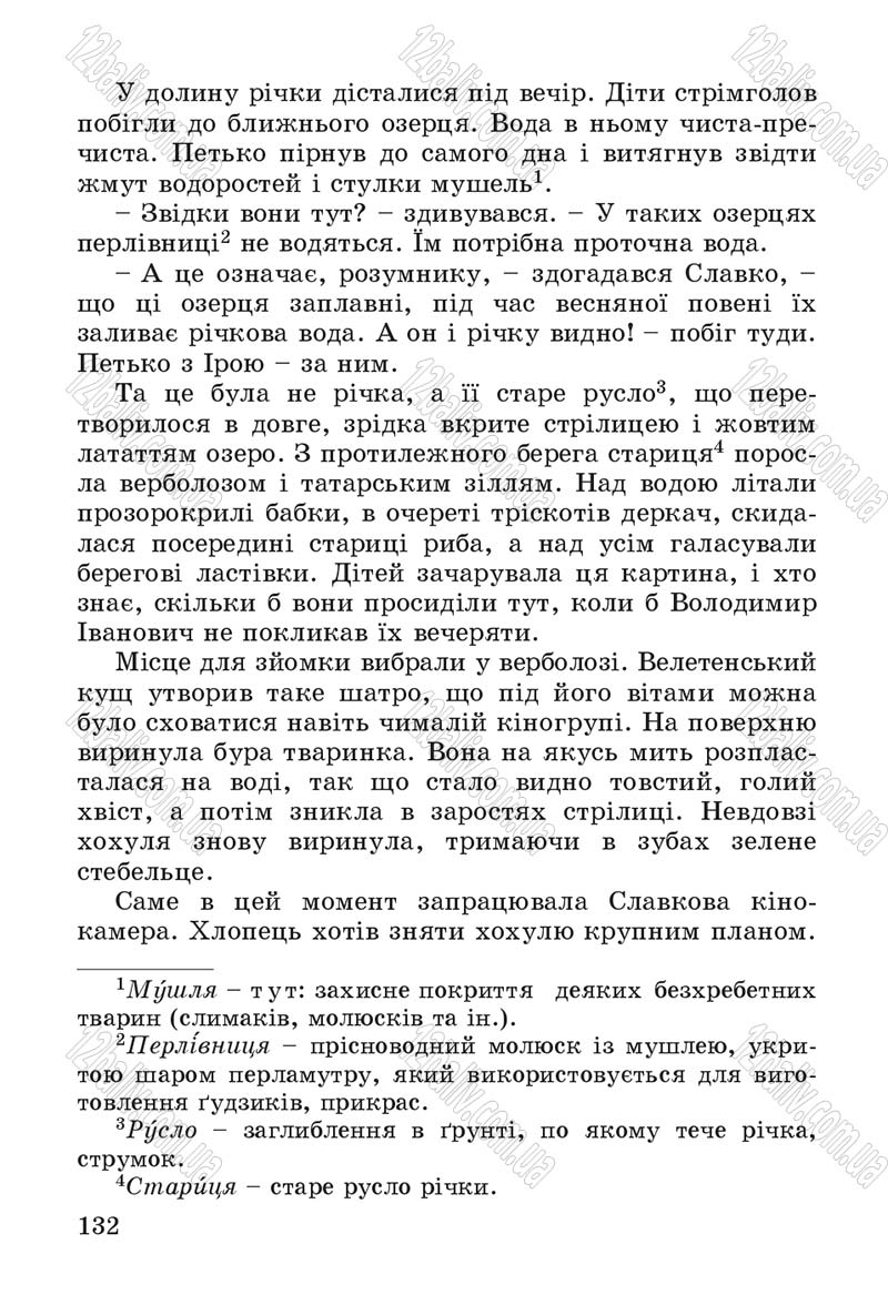 Сторінка 132 - Підручник Літературне читання 4 клас В.О. Науменко 2015