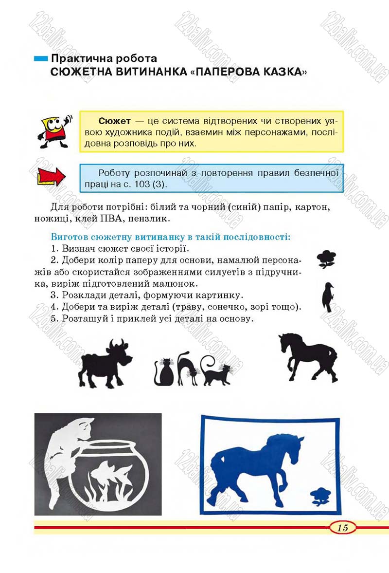 Сторінка 15 - Підручник Трудове навчання 4 клас О.М. Кліщ, О.М. Дятленко, Л.М. Коваль 2015