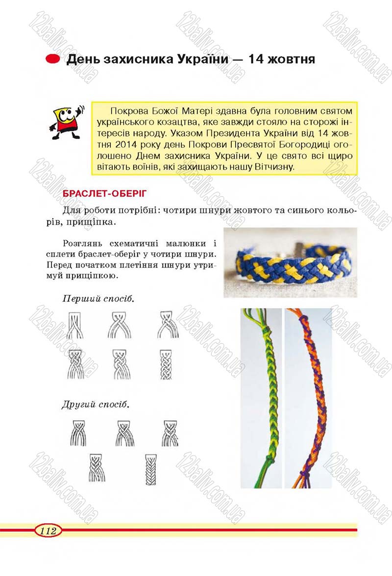 Сторінка 112 - Підручник Трудове навчання 4 клас О.М. Кліщ, О.М. Дятленко, Л.М. Коваль 2015