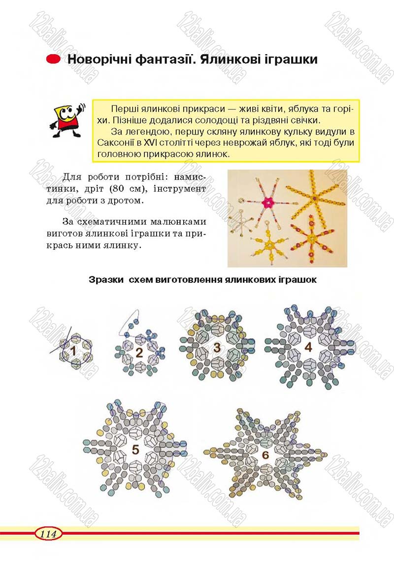 Сторінка 114 - Підручник Трудове навчання 4 клас О.М. Кліщ, О.М. Дятленко, Л.М. Коваль 2015