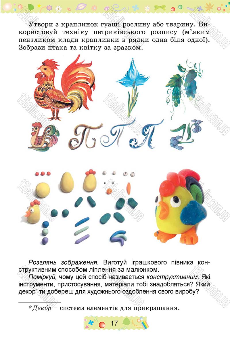 Сторінка 17 - Підручник Трудове навчання 4 клас І.М. Веремійчик, В.П. Тименко 2015