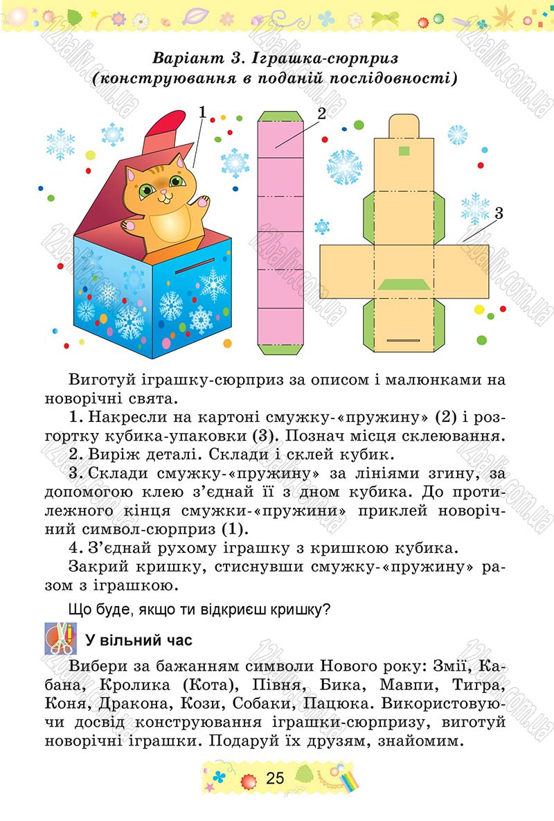 Сторінка 25 - Підручник Трудове навчання 4 клас І.М. Веремійчик, В.П. Тименко 2015