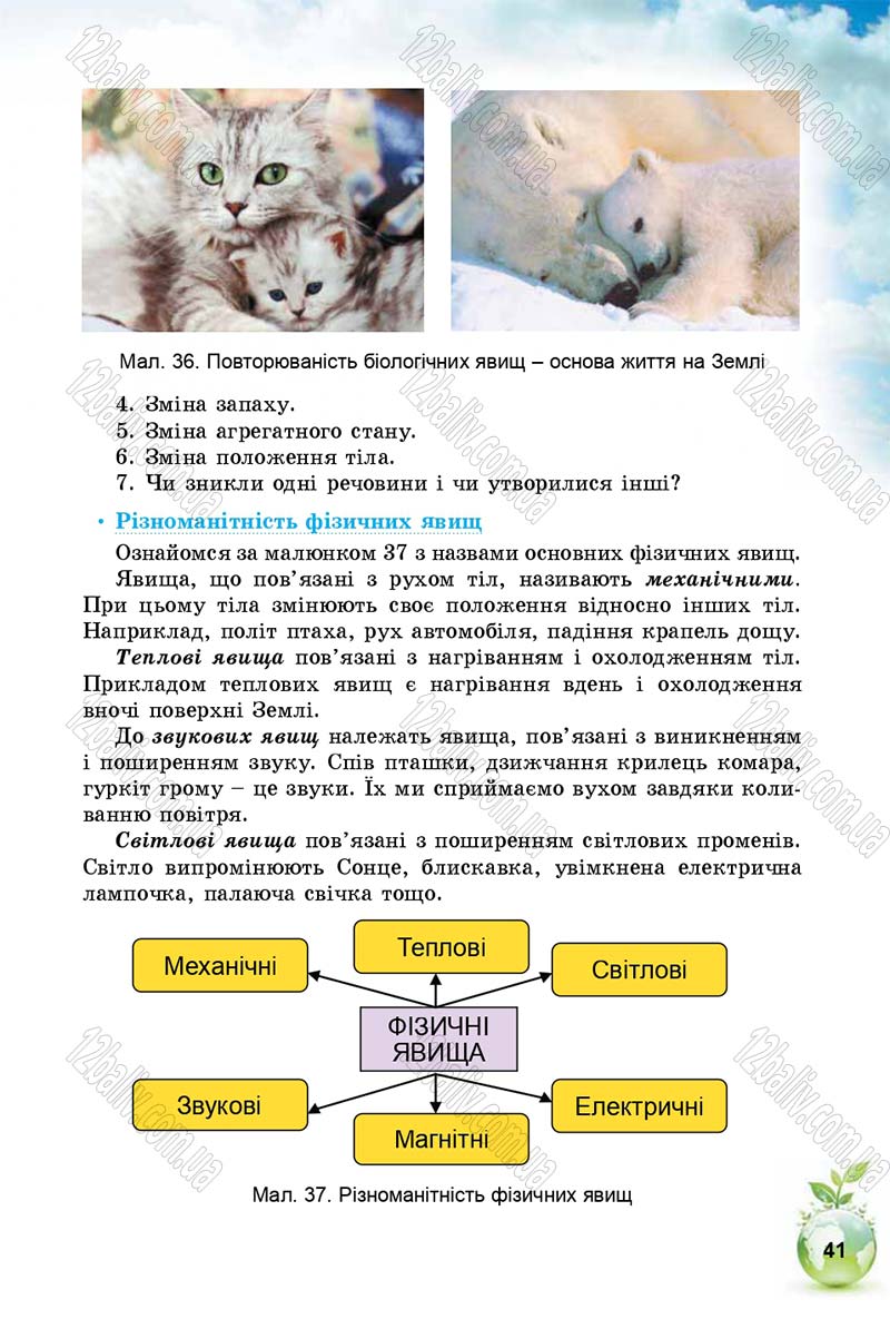 Сторінка 41 - Підручник Природознавство 5 клас Т. В. Коршевнюк, І. В. Баштовий 2018