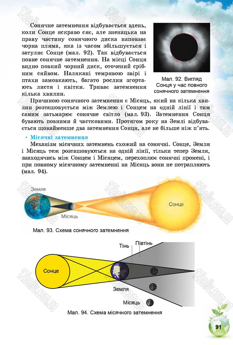 Сторінка 91 - Підручник Природознавство 5 клас Т. В. Коршевнюк, І. В. Баштовий 2018