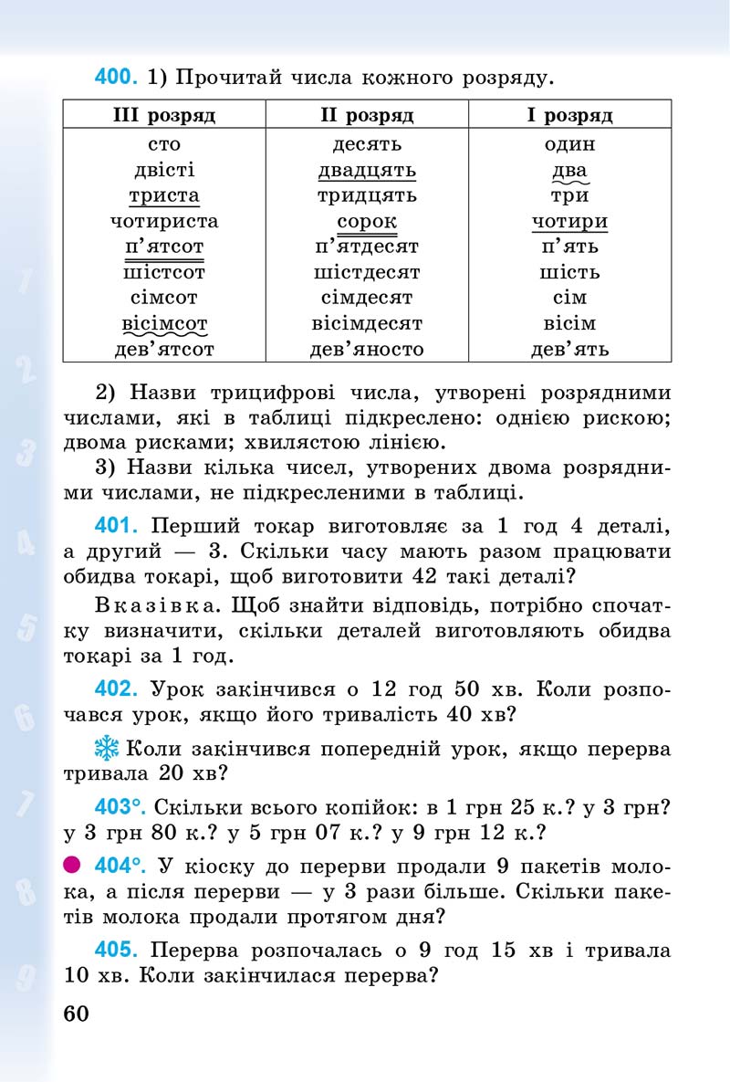 Сторінка 60 - Підручник Математика 3 клас М.В. Богданович, Г.П. Лишенко 2014