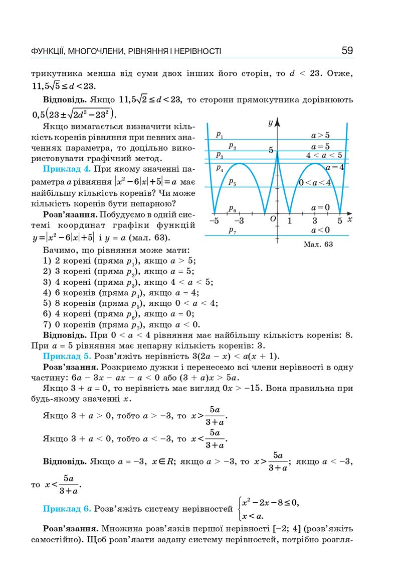 Сторінка 59 - Підручник Алгебра 10 клас Г. П. Бевз, В. Г. Бевз, Н. Г. Владімірова 2018 - Профільний рівень