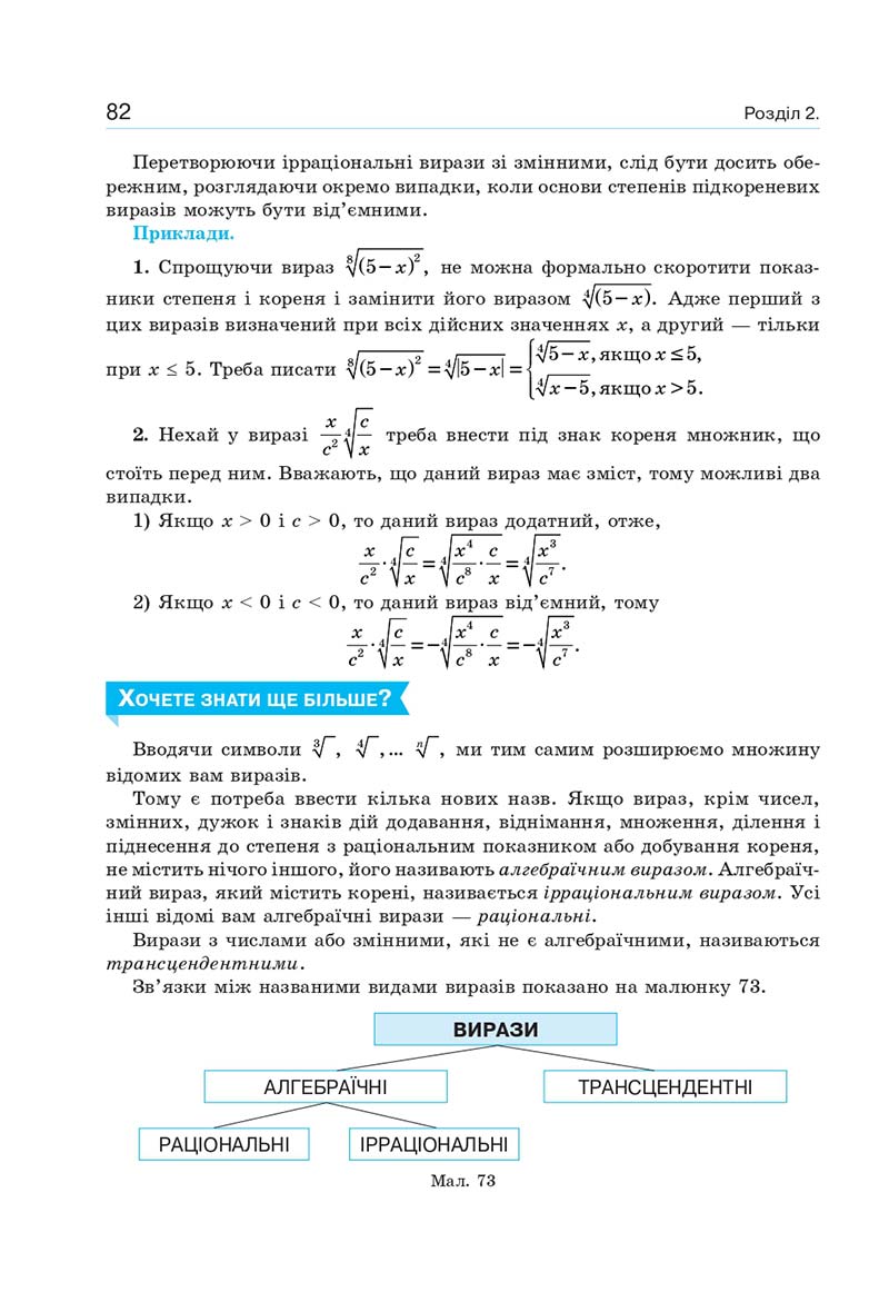 Сторінка 82 - Підручник Алгебра 10 клас Г. П. Бевз, В. Г. Бевз, Н. Г. Владімірова 2018 - Профільний рівень