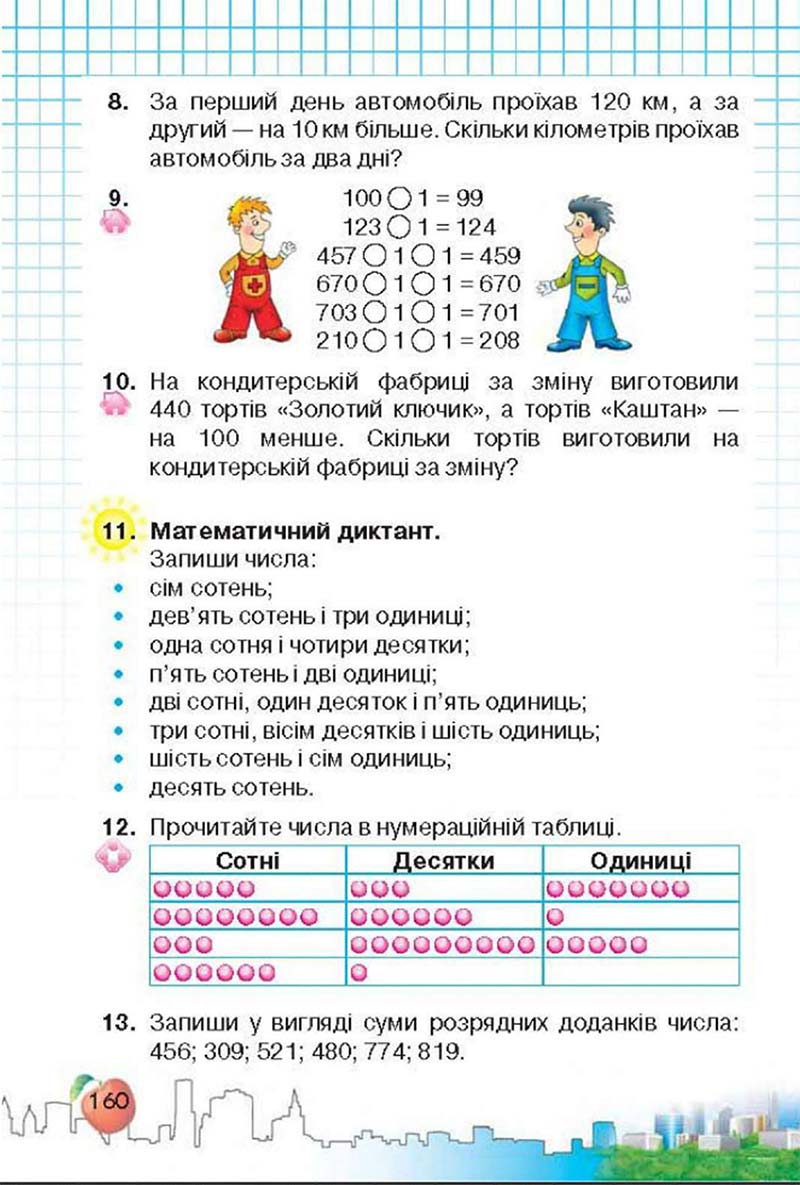 Сторінка 160 - Підручник Математика 3 клас Ф.М. Рівкінд, Л.В. Оляницька 2013