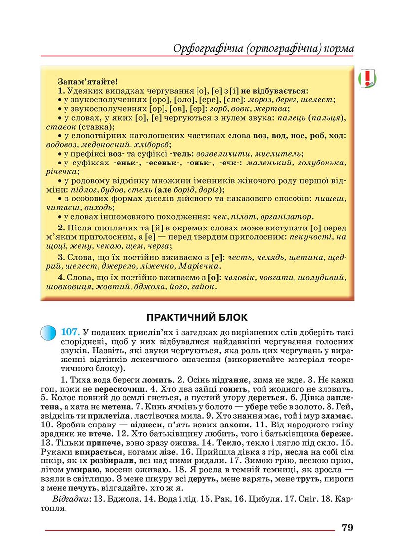 Сторінка 79 - Підручник Українська мова 10 клас Шевчук С. В. - 2018