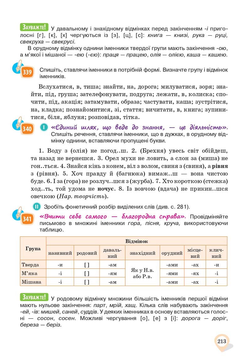 Сторінка 213 - Підручник Українська мова 10 клас А. А. Ворон, В. А. Солопенко 2018