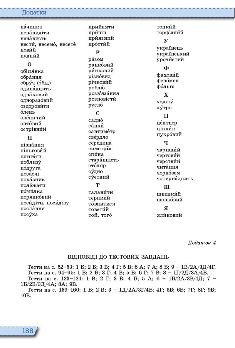 Сторінка 188 - Підручник Українська мова 10 клас О. В. Заболотний, В. В. Заболотний 2018  - Російська мова навчання