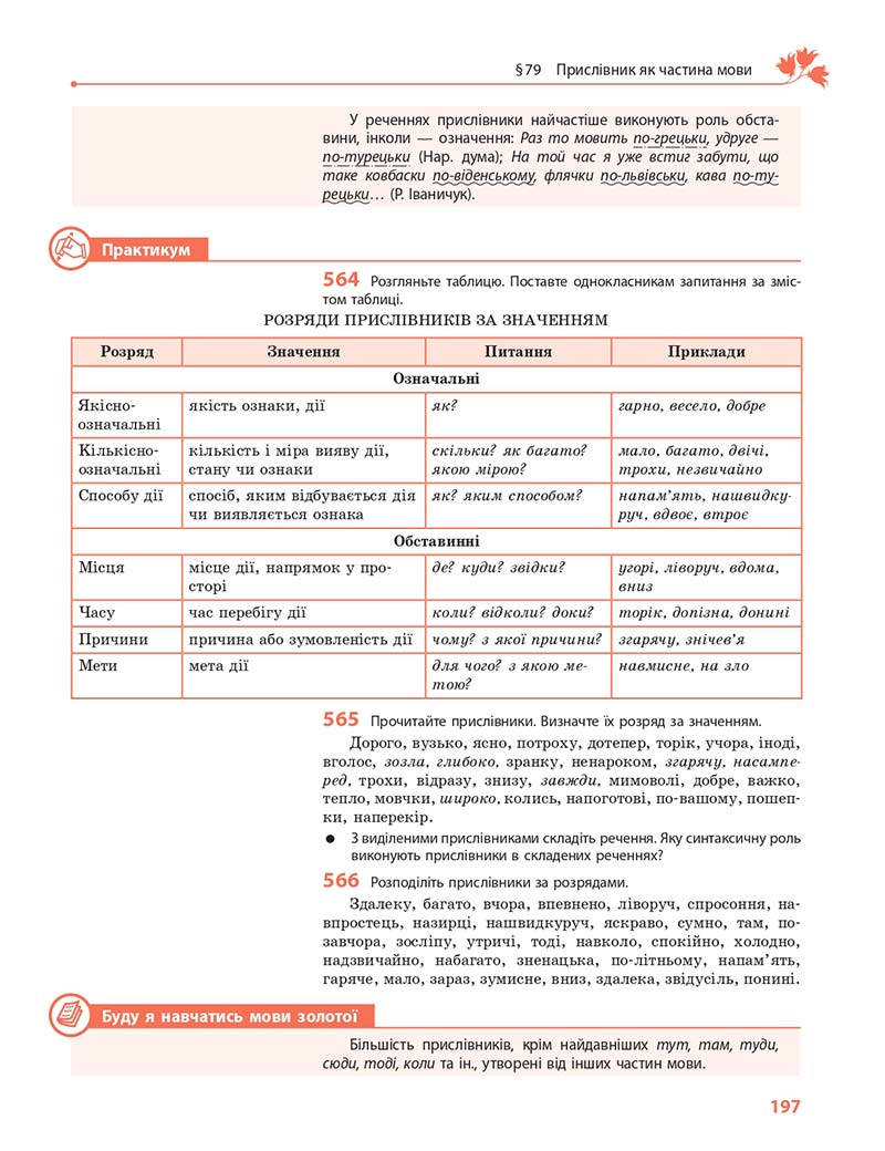 Сторінка 197 - Підручник Українська мова 10 клас С. О. Караман, О. М. Горошкіна, О. В. Караман 2018 - Профільний рівень