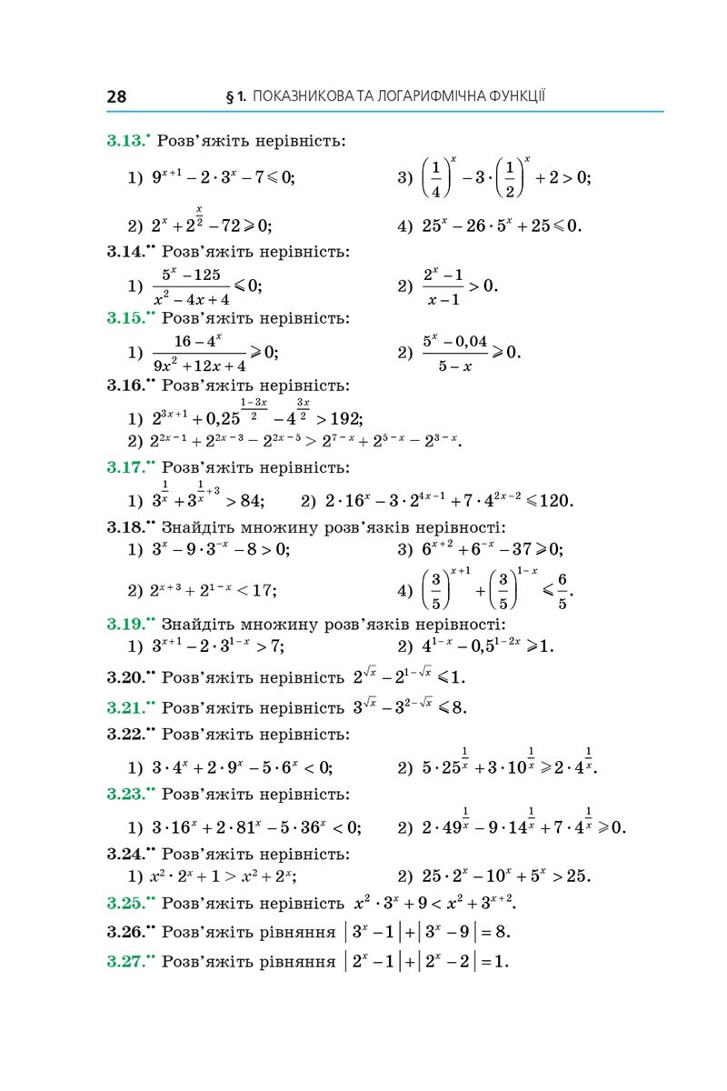 Сторінка 28 - Підручник Алгебра 11 клас А. Г. Мерзляк, Д. А. Номіровський, В. Б. Полонський, М. С. Якір 2019 - Профільний рівень