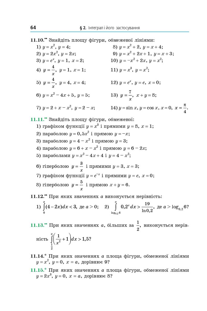 Сторінка 64 - Підручник Математика 11 клас Мерзляк 2019 - Рівень стандарту