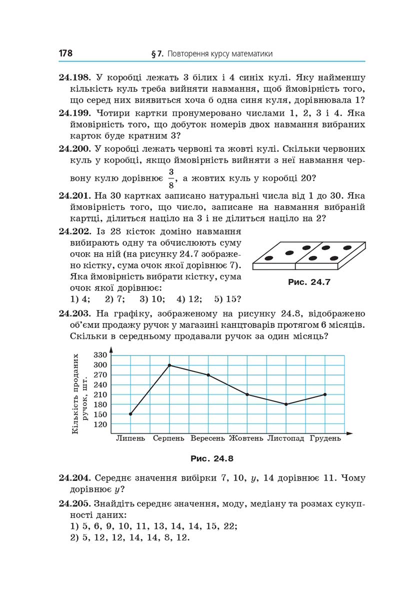 Сторінка 178 - Підручник Математика 11 клас Мерзляк 2019 - Рівень стандарту