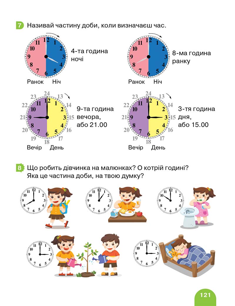 Сторінка 121 - Підручник Математика 1 клас Логачевська 2018