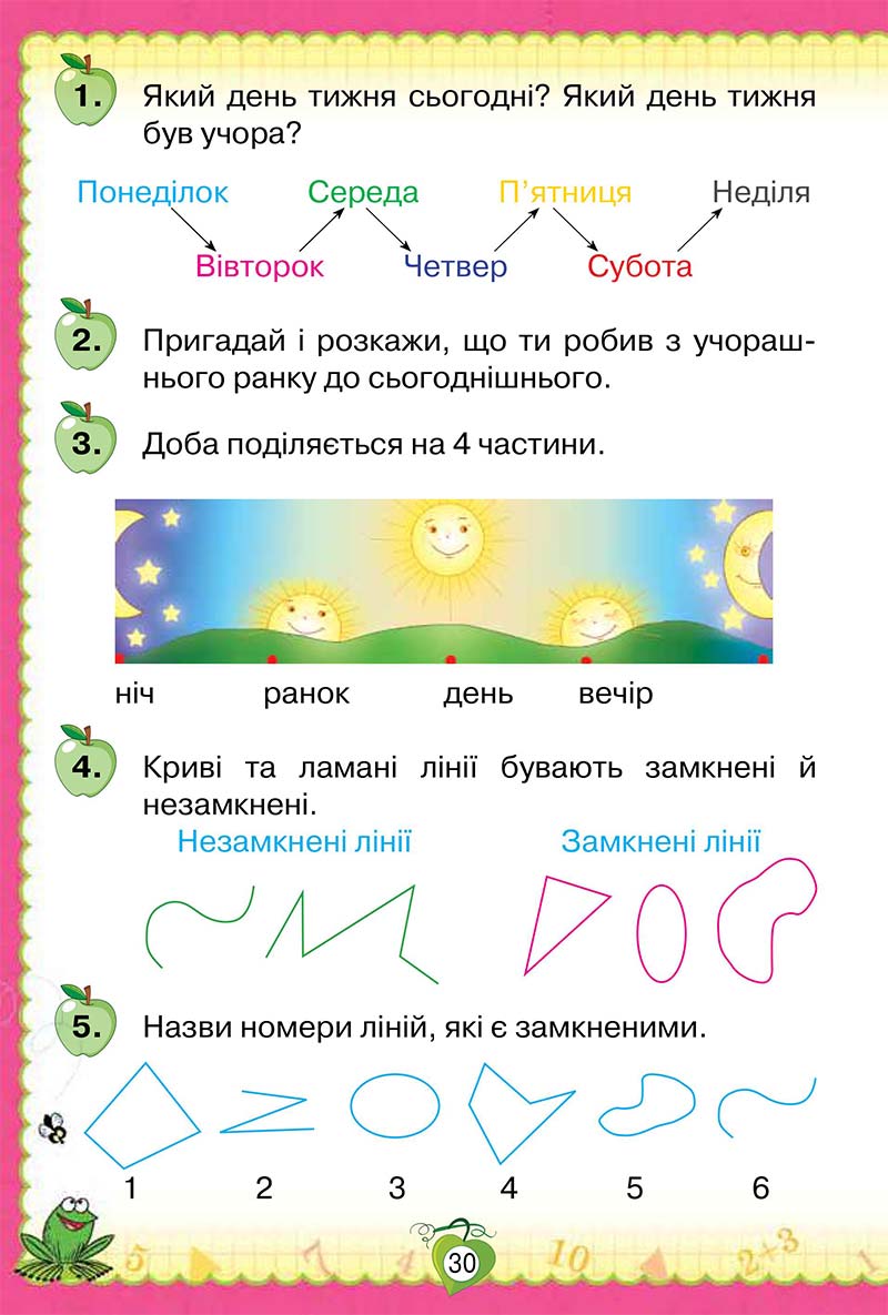 Сторінка 30 - Підручник Математика 1 клас Н. П. Листопад 2018