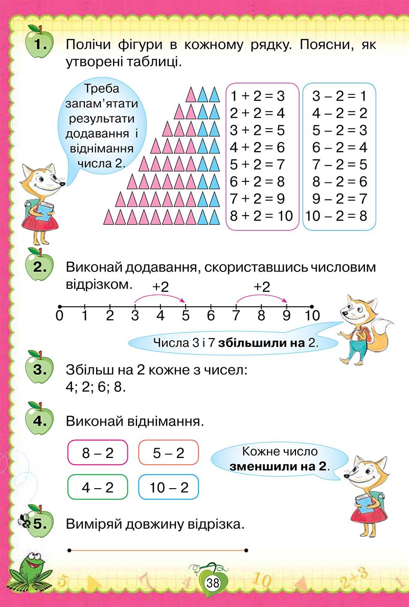 Сторінка 38 - Підручник Математика 1 клас Н. П. Листопад 2018