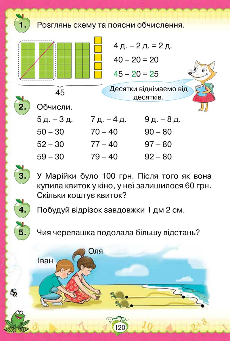 Сторінка 120 - Підручник Математика 1 клас Н. П. Листопад 2018