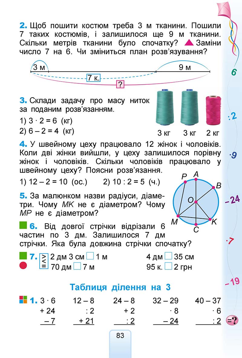 Сторінка 83 - Підручник Математика 2 клас Г. П. Лишенко 2019