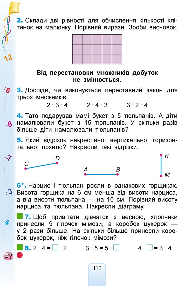 Сторінка 112 - Підручник Математика 2 клас Г. П. Лишенко 2019