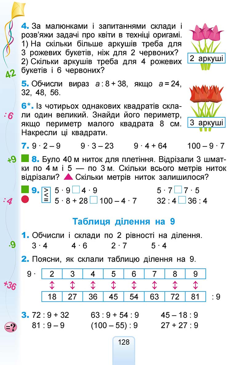 Сторінка 128 - Підручник Математика 2 клас Г. П. Лишенко 2019