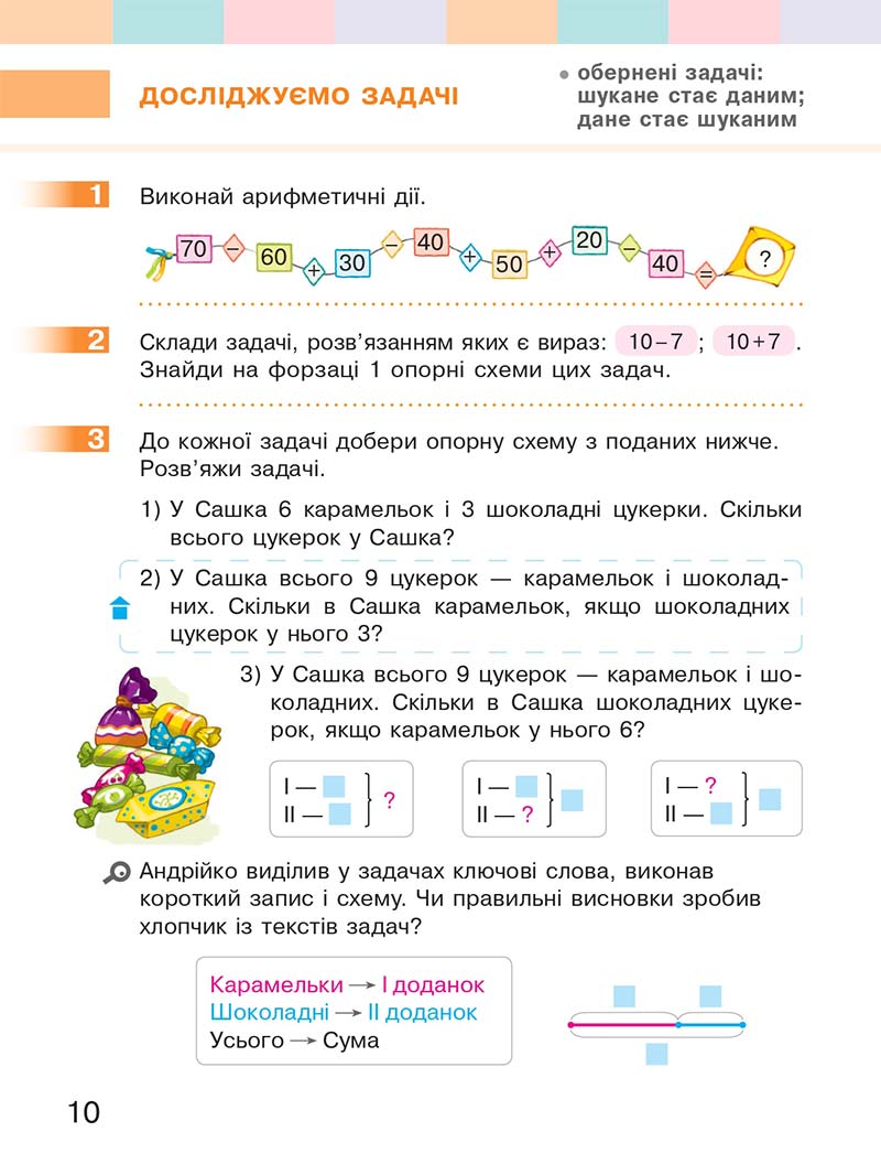 Сторінка 10 - Підручник Математика 2 клас С. О. Скворцова, О. В. Онопрієнко 2019