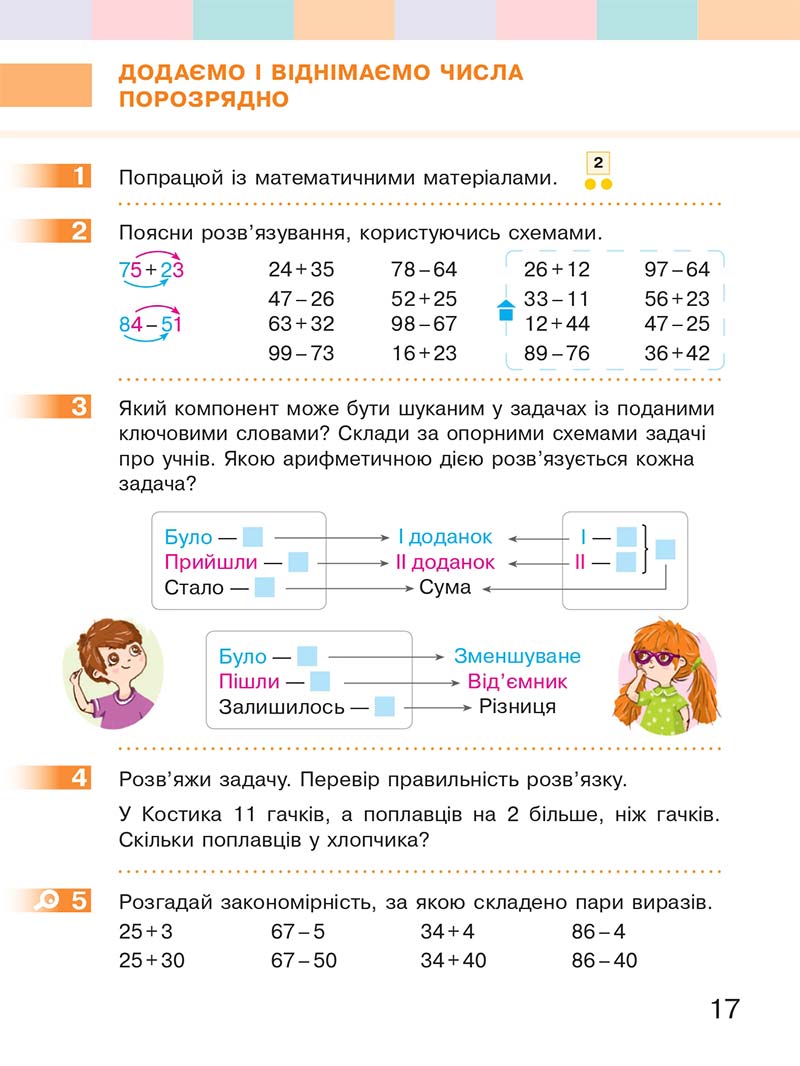 Сторінка 17 - Підручник Математика 2 клас С. О. Скворцова, О. В. Онопрієнко 2019