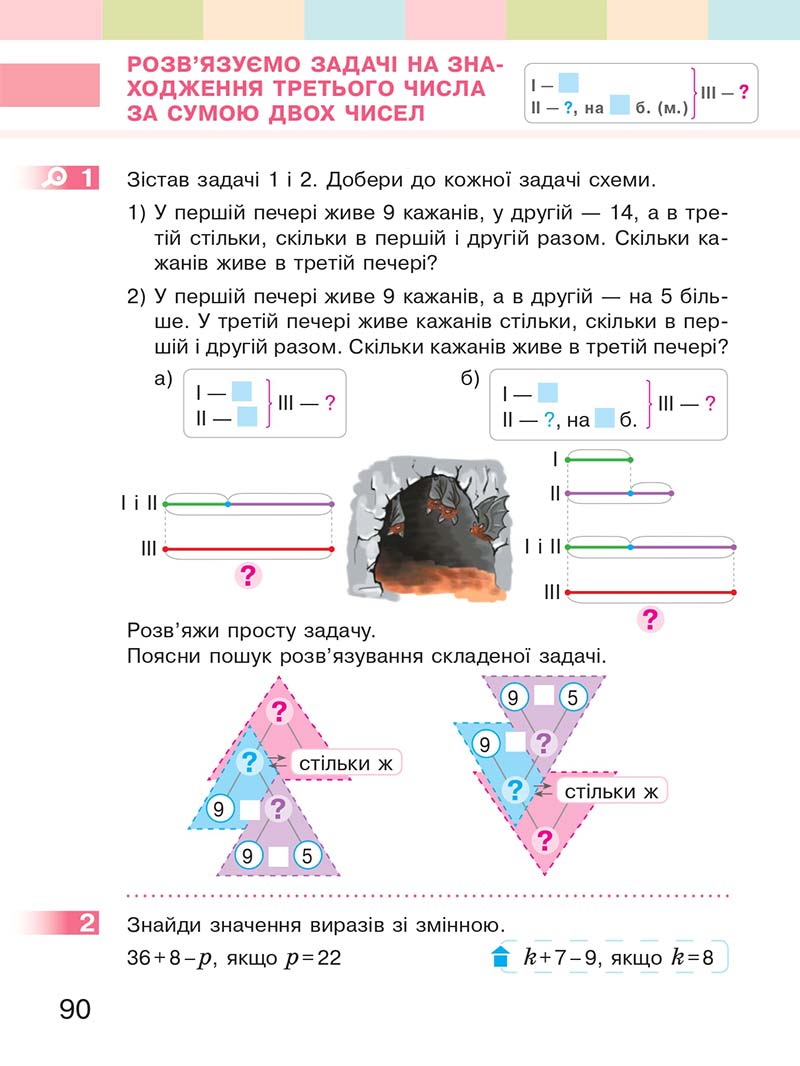 Сторінка 90 - Підручник Математика 2 клас С. О. Скворцова, О. В. Онопрієнко 2019
